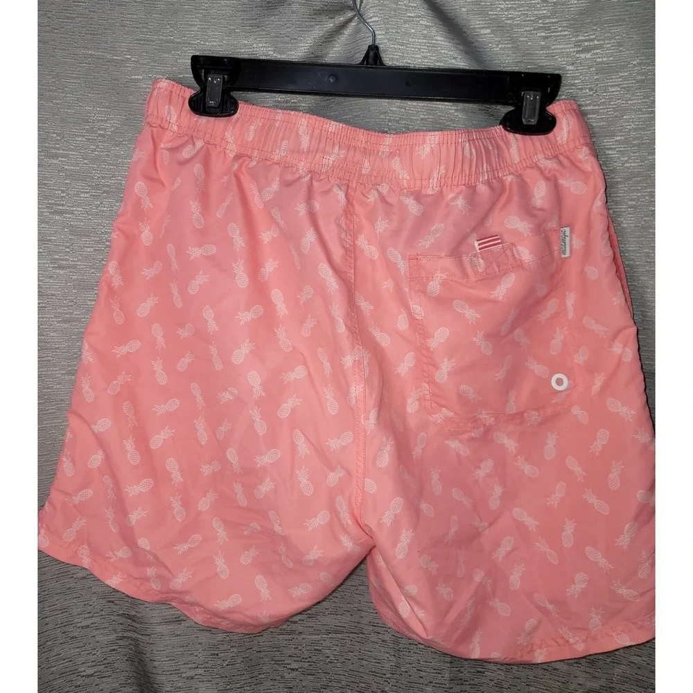 MaaMgic Shorts Board Swim Trunks Bathing Suit Pink Pineapple Medium Liner SKU62